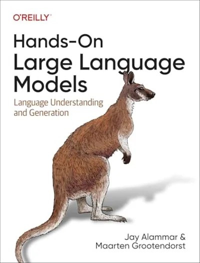 Cover of Hands-On Large Language Models by Jay Alammar and Maarten Grootendorst, one of the best AI engineering books in 2026