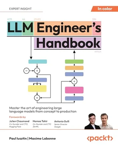 Cover of LLM Engineer's Handbook by Paul Iusztin and Maxime Labonne, a Packt book on building production LLM systems