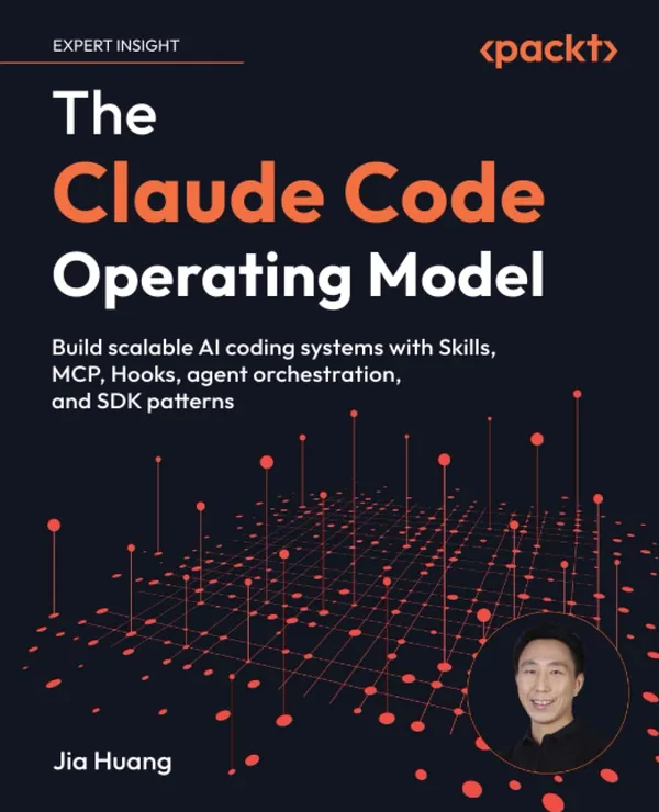 Cover of The Claude Code Operating Model by Jia Huang, an architecture guide to Claude Code from Packt